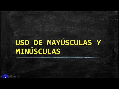 Video: ¿Deberían escribirse en mayúsculas los puntos de referencia?