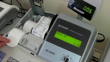 Head Up Error Message On Sharp XE-A303 / XE-A213 / XE-A203 / XEA217B Cash Register