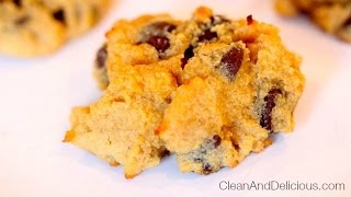 Coconut Flour Chocolate Chip Cookie Recipe  (GlutenFree!)  Healthy Holiday Treats