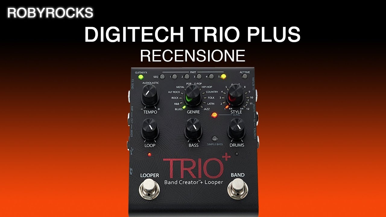Digitech Trio+ Bandcreator with Looper - Review - YouTube