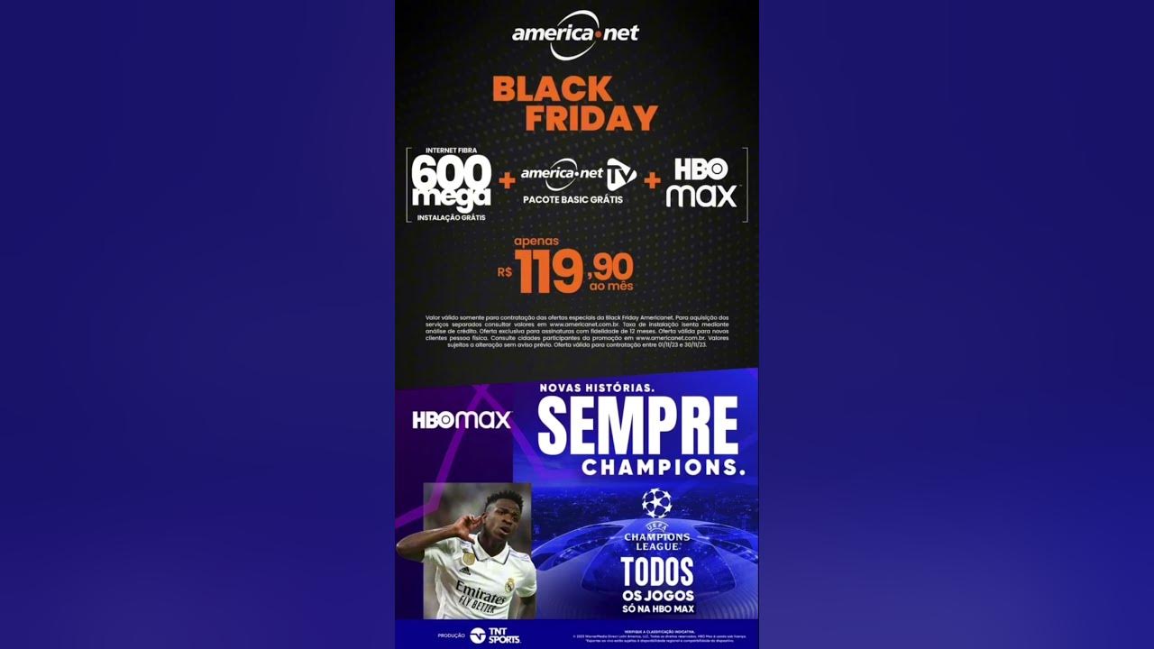 Black Friday Americanet + HBO Max 