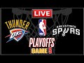 NBA Live! THUNDER vs SPURS | San Antonio vs Oklahoma City | NBA Playoffs | Game 5 | NBA 2K26
