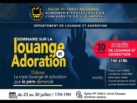 SEMAINE DE  LOUANGE ET ADORATION 2023