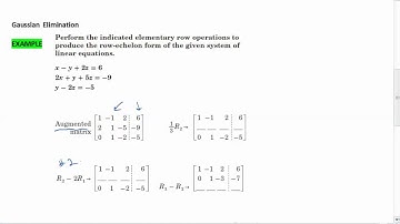 6-1 Matrix Operations and Gaussian Elimination