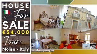 Charming ITALIAN Unique historic STONE HOUSE with ORIGINAL CHARACTER for sale in Molise | Tour