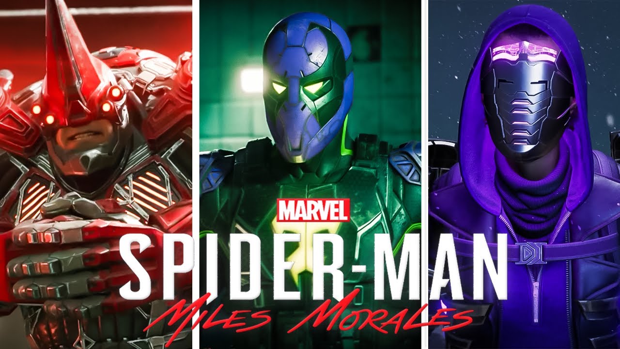 Spider-Man Miles Morales - All Bosses Fights & Ending [Cinematic intro]