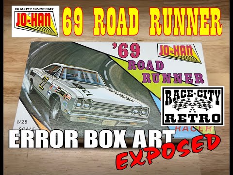 JOHAN 69 ROAD RUNNER MODEL KIT NASCAR BOX ART ERROR - YouTube
