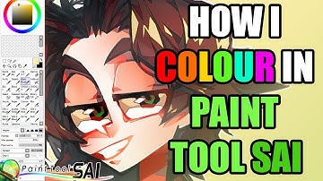 How I colour in Paint Tool SAI (BASIC TUTORIAL)