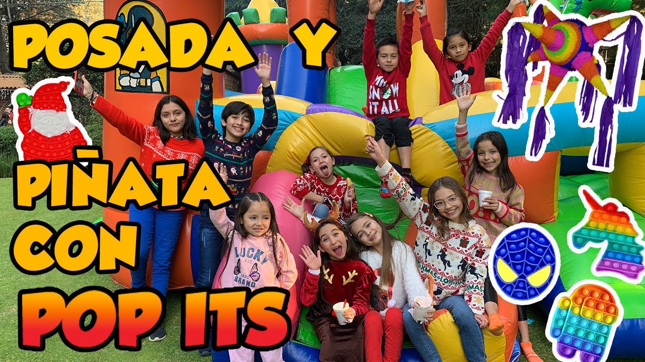 POSADA NAVIDEÑA CON  AMIGOS! / PIÑATA CON POP ITS !! 🪅🎄🌟💕