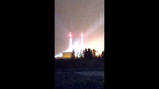 Explosion de la fusée New Glenn, de Blue Origin, sur sa rampe de lancement