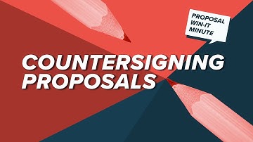 When sending a proposal or agreement, should I sign it first?