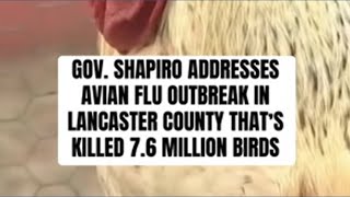 Shapiro addresses avian flu outbreak in Lancaster County