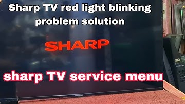 Sharp TV red light blinking # Sharp TV lamp error reset # sharp LED TV service menu #tvrepair