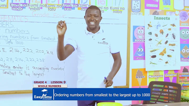 Arranging numbers from smallest to the largest up to 1000 | Ordering numbers lesson | Grade 4 Math