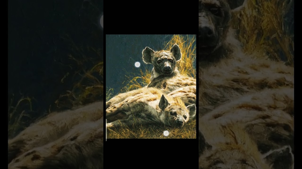 Is that real hyena OMG painting