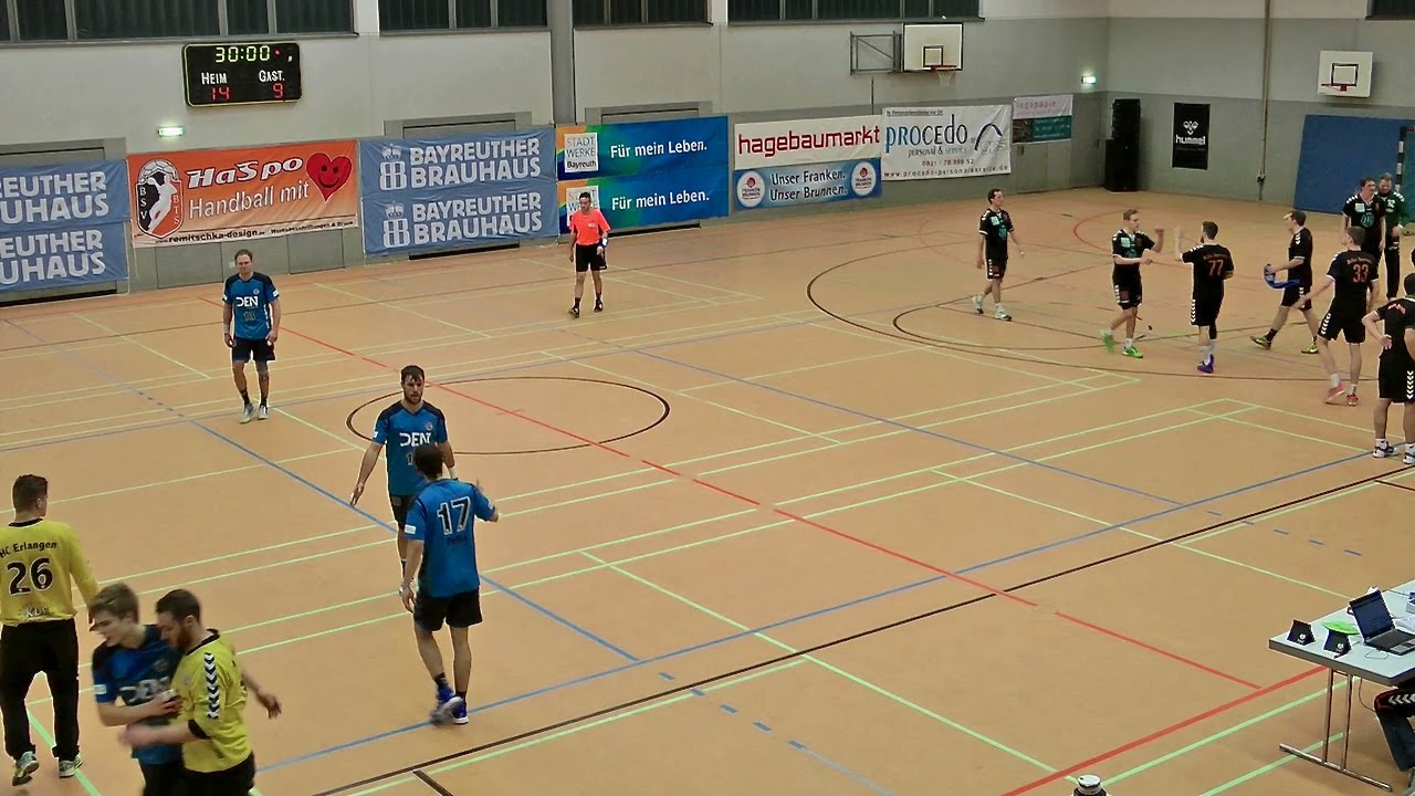 HaSpo Bayreuth – HC Erlangen II (03.12.2016, Herren Bayernliga), 1. Halbzeit