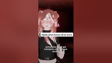 Apply phys bones faster with this hack #shorts