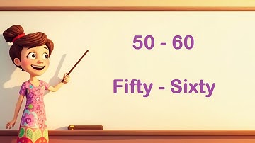 Learn Numbers 50 to 60 | Easy Counting for Kids