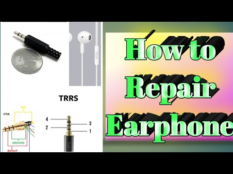 How to repair Earphone                                                           how to fix earphones jack pin at home 