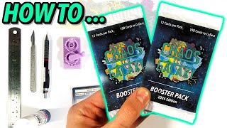 How To Make Trading Card Booster Packs at home!