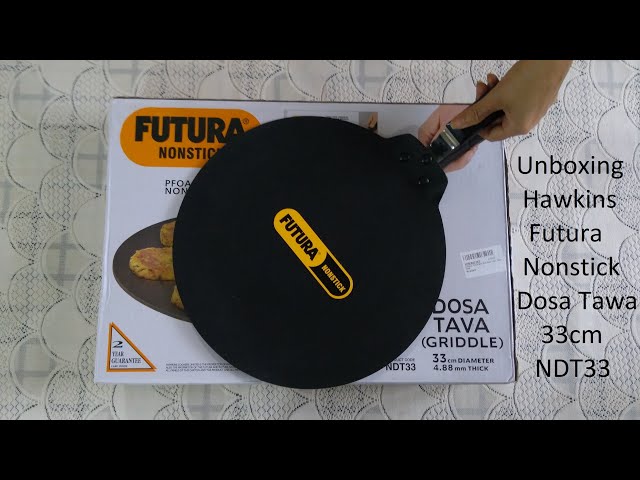 Hawkins Futura Q28 Non-stick Flat Dosa Tava Griddle, 11-inch