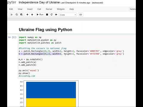 Ukraine Flag using Python