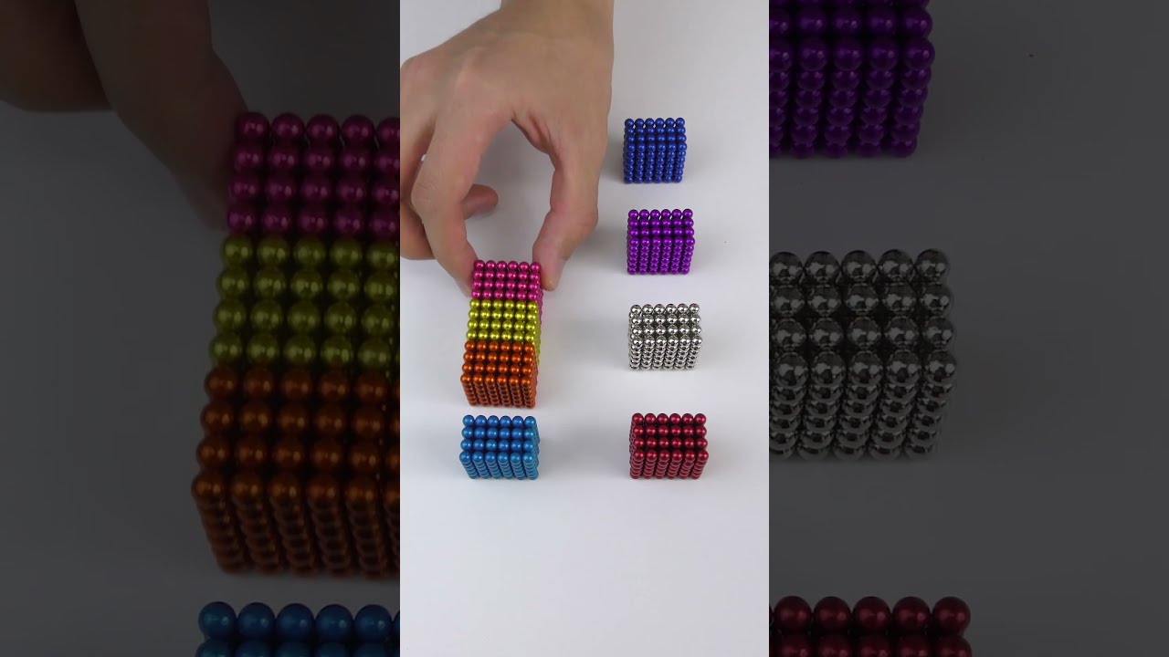 The Tiny Magnetic Balls Perfectly Attach To Each Other Asmr Satisfying Shrots
