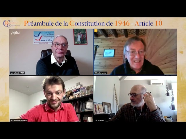 Critique l'article 10 du préambule de 1946 - Christian Laurut