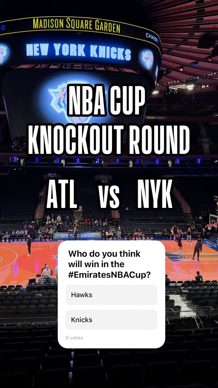 Win or Go home in the #EmiratesNBACup Knockout round! Hawks or Knicks? ??|#Shorts