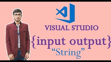2.C# Tutorial | input-output Function with String | |Visual Studio 2017