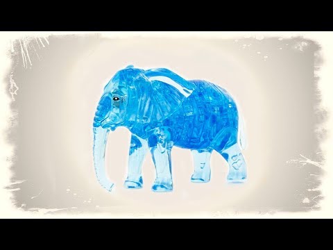 Крутой 3D пазл! Собираем крутого Слона! 3D Puzzle building Elephant toy!
