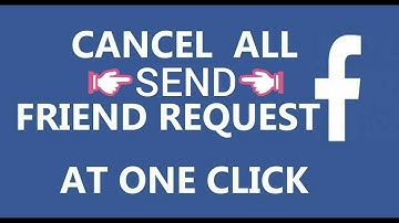 How to cancel all Facebook send friend request one click Android mobile  || Techno Hira