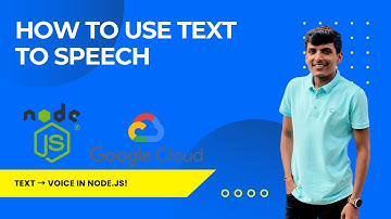 Google Cloud Text-to-Speech API Using Node.js | Convert Text Into Audio File