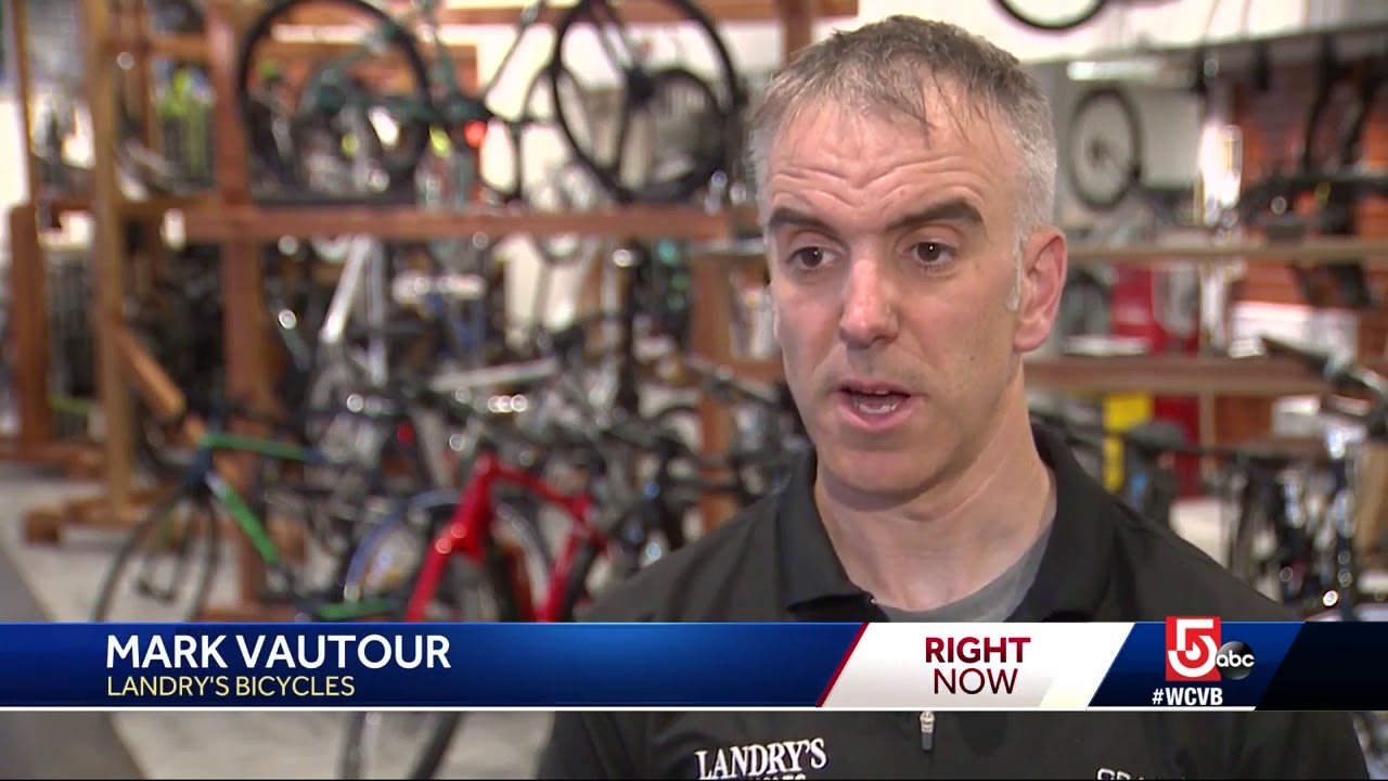 tacks found along bike lanes in newton needham youtube
