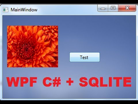 C# WPF Tutorial 3-  SQLite database  connection with  WPF C# PART- 1/2
