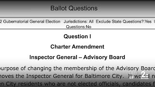 Baltimore's watchdog seeking complete independence with change to board makeup