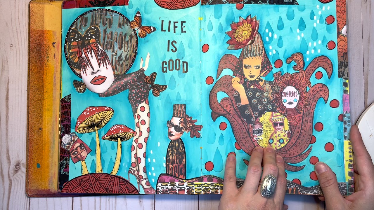 Art Journal Flip Through Collage