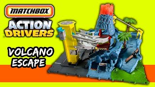 Matchbox Action Drivers Volcano Escape Playset - unboxing, review, and connecting all the sets