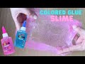 COLORED GLUE SLIME | 3-Ingredient Slime Recipe | Slime with Borax |