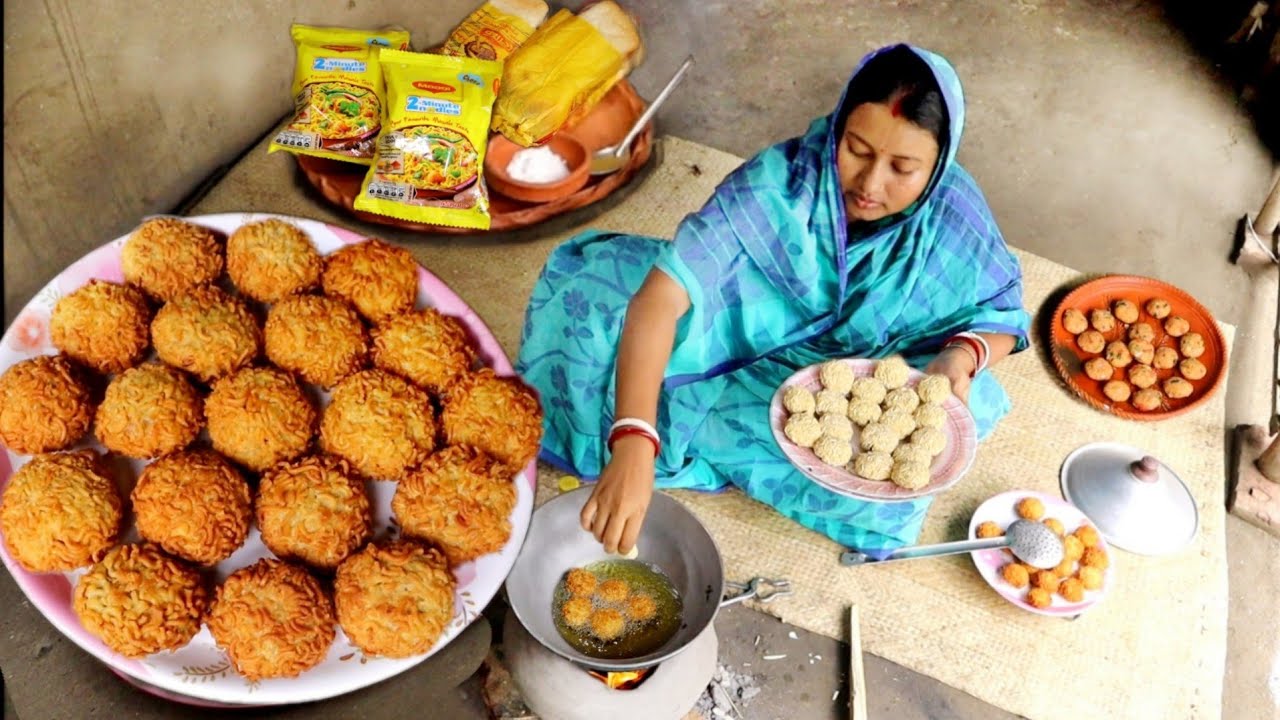 মাত্র 2প্যাকেট ম্যাগি আর পাউরুটি দিয়ে দারুন মজার মুচমুচে রেসিপি চা কফি সাথে দারুন জমবে😳pakora recipe