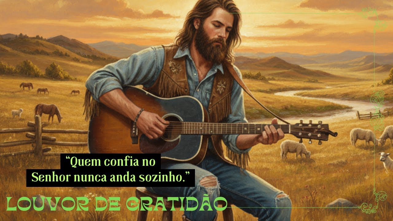 🤠🎸 Louvor de Fé e Agradecimento a Deus - Estrada da Gratidão | Country Cristão