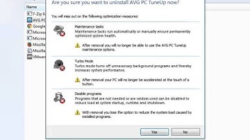 Uninstall AVG PC TuneUp 2015 on Windows 7