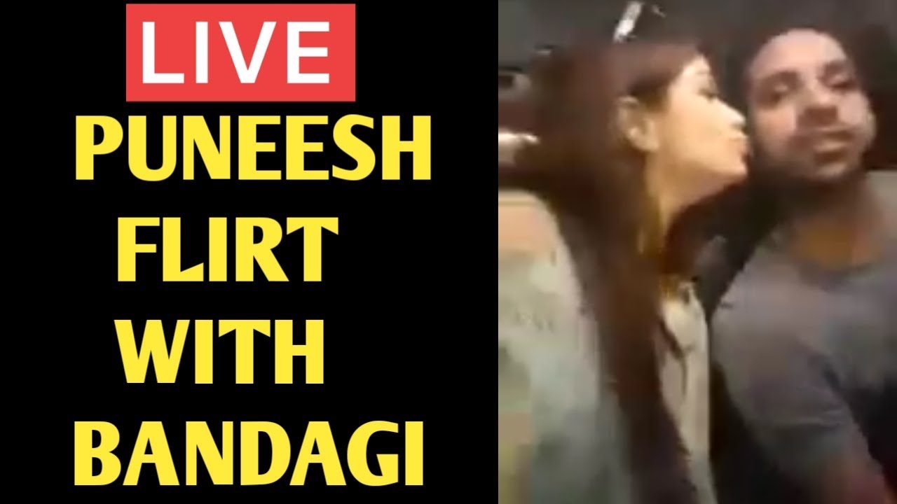 LIVE !! Puneesh Sharma Flirt with Bandagi Kalra In Car & kissed & Hug Her !!  Watch Inside Video !!