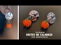 Aretes de calabaza Halloween 🎃 en mostacilla / chaquira PASO A PASO