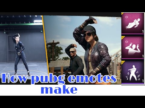 PUBG emotes making "behind the scene"