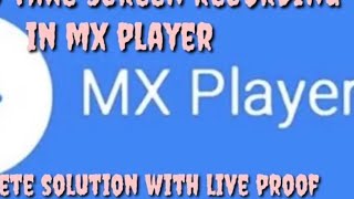 How to take screen recording in mx player and how to share the downloaded video screenshot 3