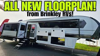 ALL NEW BRINKLEY 3610 FLOORPLAN!  Check out their version of a mid bunk RV!