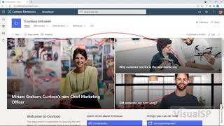 Tour of a SharePoint communication site