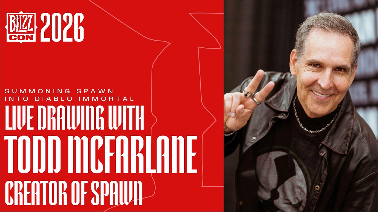 Summoning Spawn into Diablo Immortal: Live Drawing with Todd McFarlane | Blizzcon 2026
