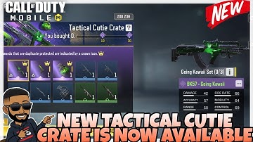 NEW TACTICAL CUTIE CRATE WITH BK57 GOING KAWAII SEASON 12 CALL OF DUTY MOBILE COD MOBILE CODM